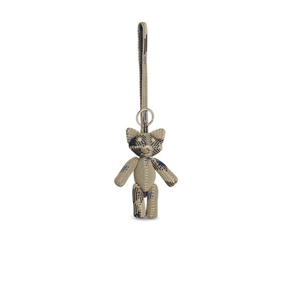 Burberry Foxy Beige Polyamide Keyring - NWT - Picture 1 of 2